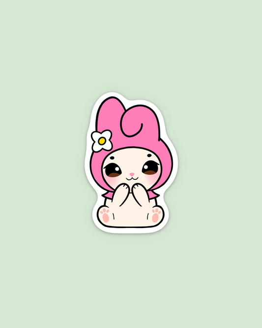 My Melody Hoodie Bunny Sticker