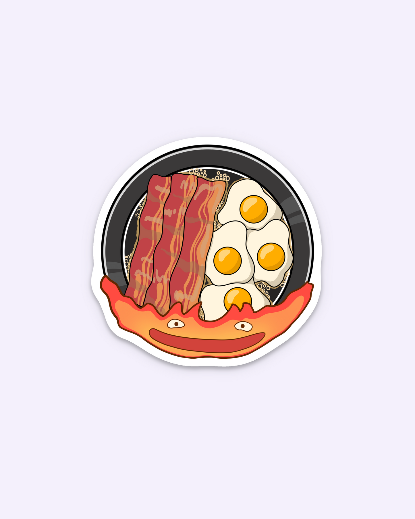 Calcifer's Breakfast Pan Sticker