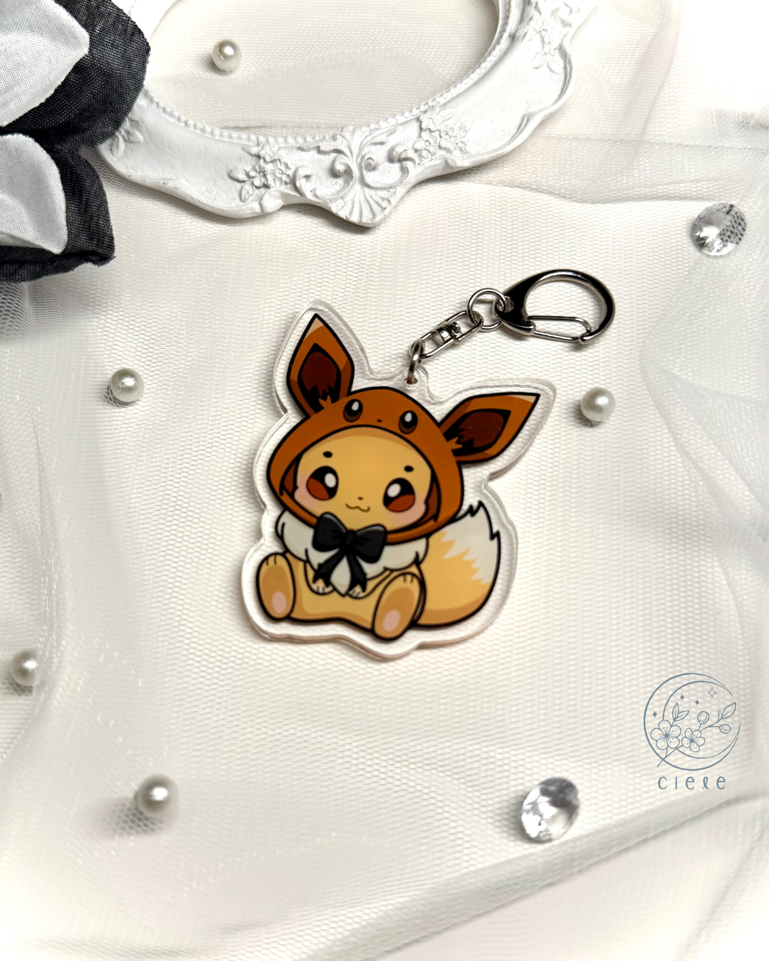 Eeveelution Hoodie Keychain Charm