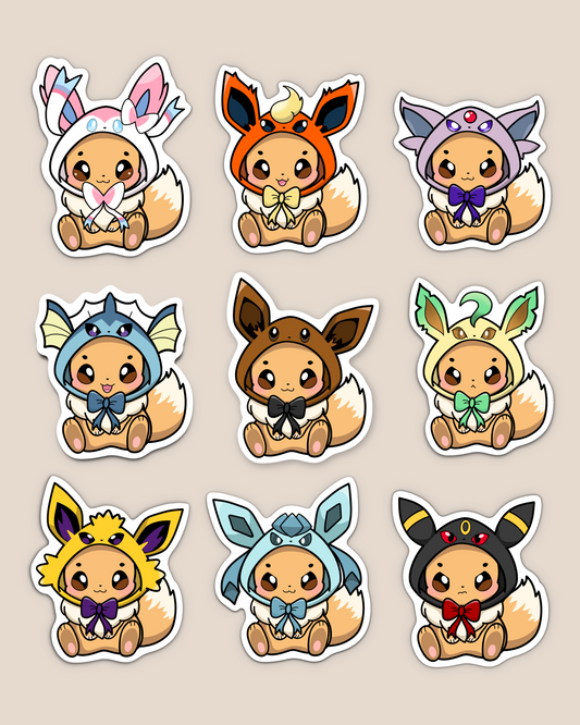 Eeveelution Hoodie Sticker