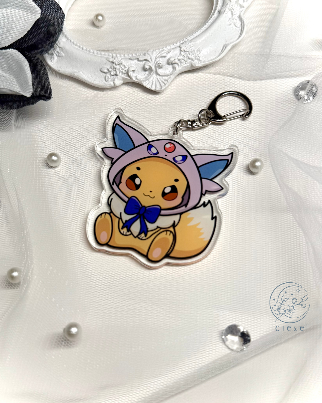 Eeveelution Hoodie Keychain Charm