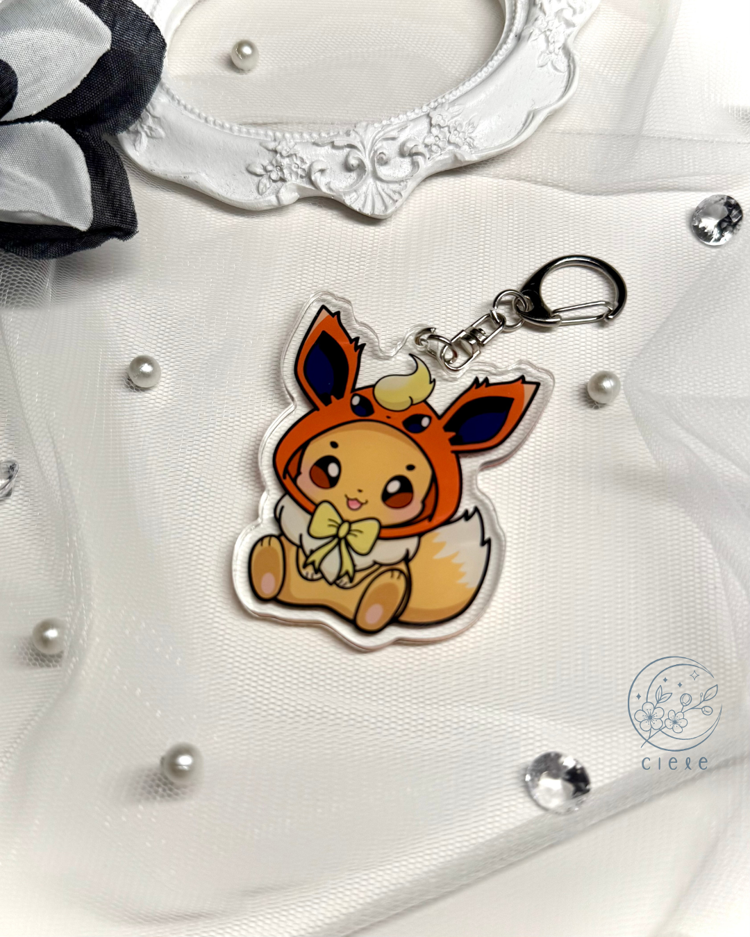 Eeveelution Hoodie Keychain Charm