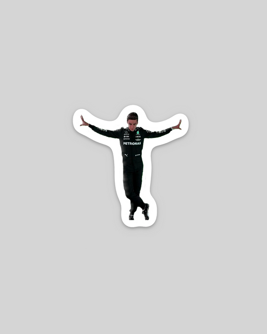 George Russell T-Pose Sticker