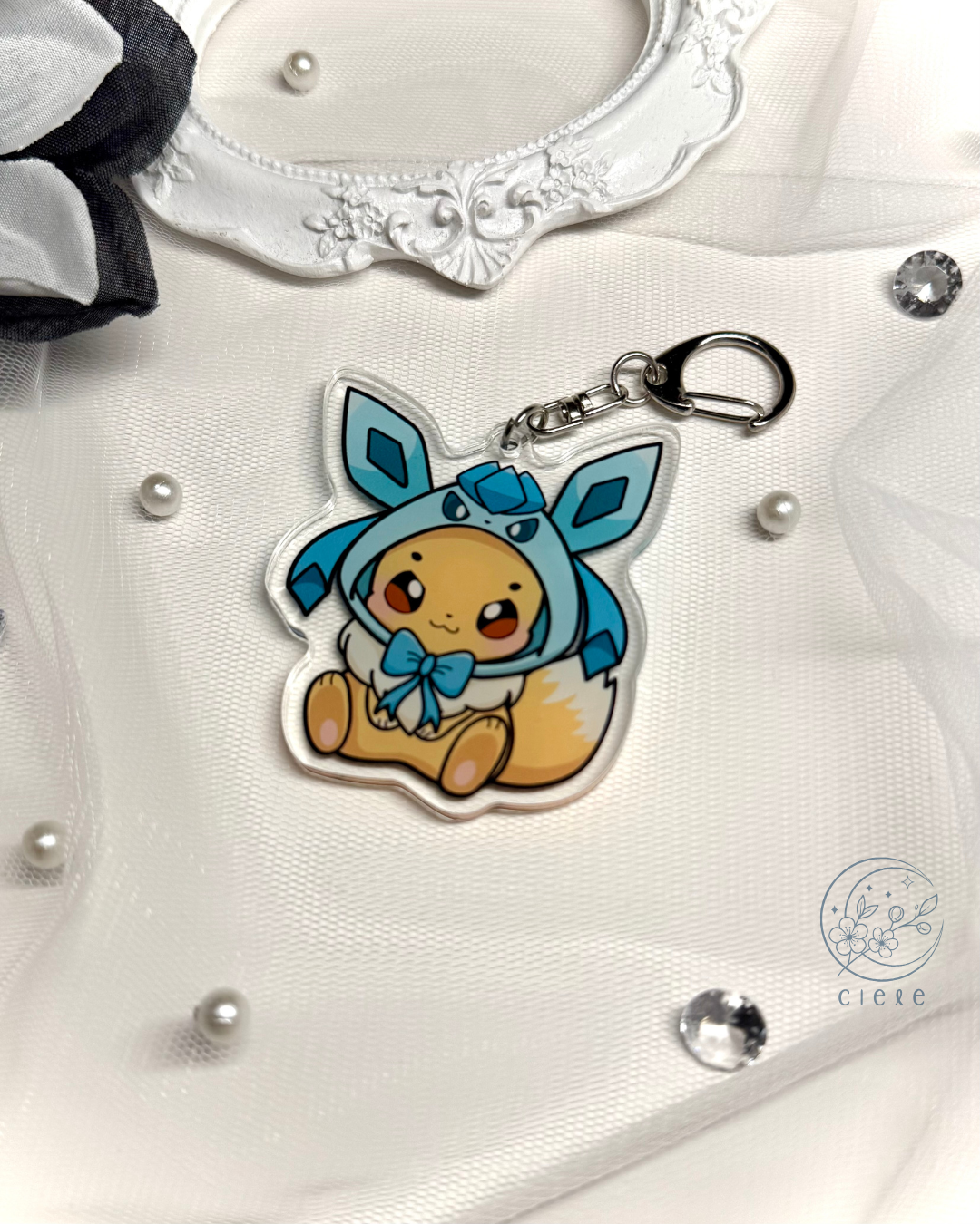 Eeveelution Hoodie Keychain Charm