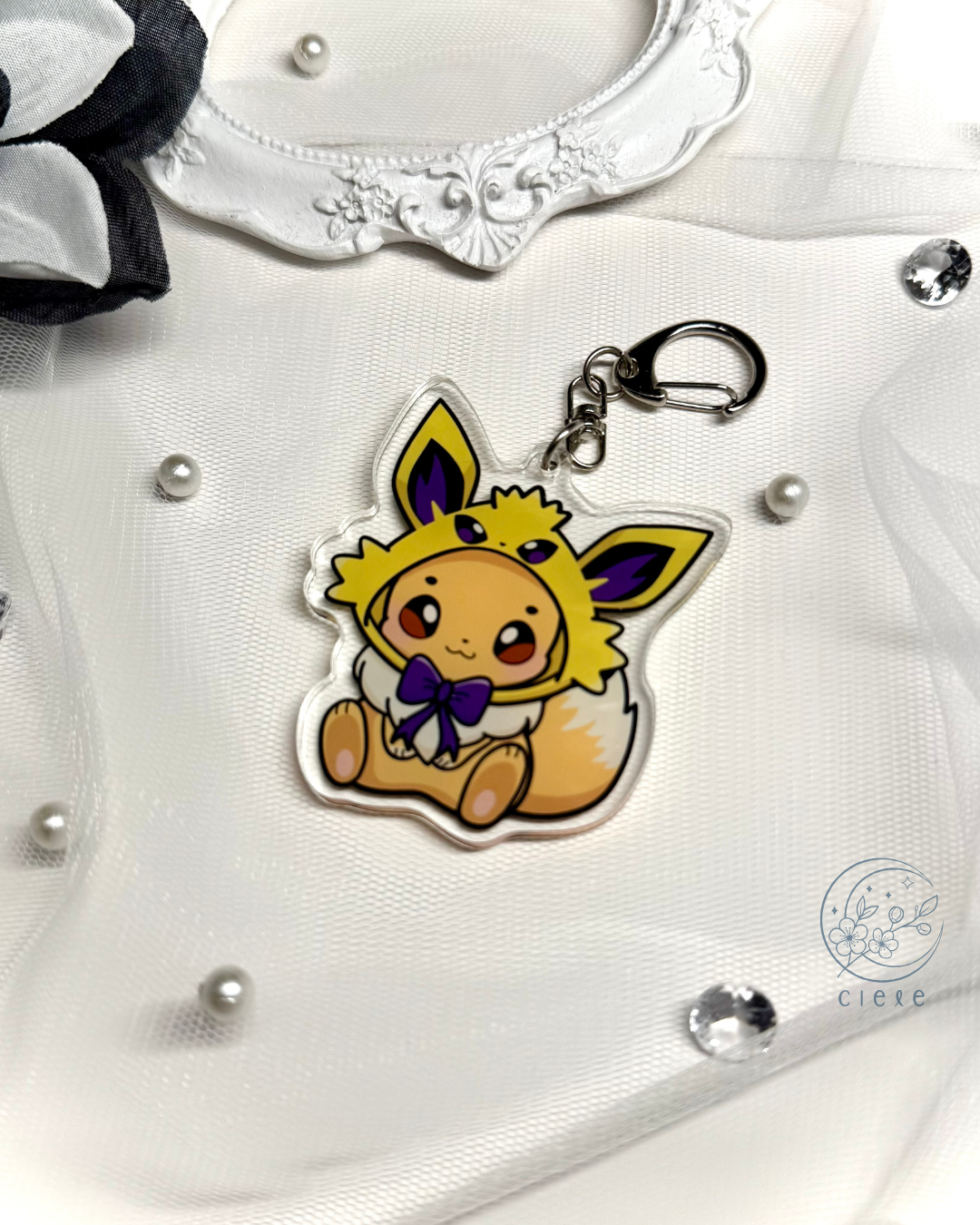 Eeveelution Hoodie Keychain Charm