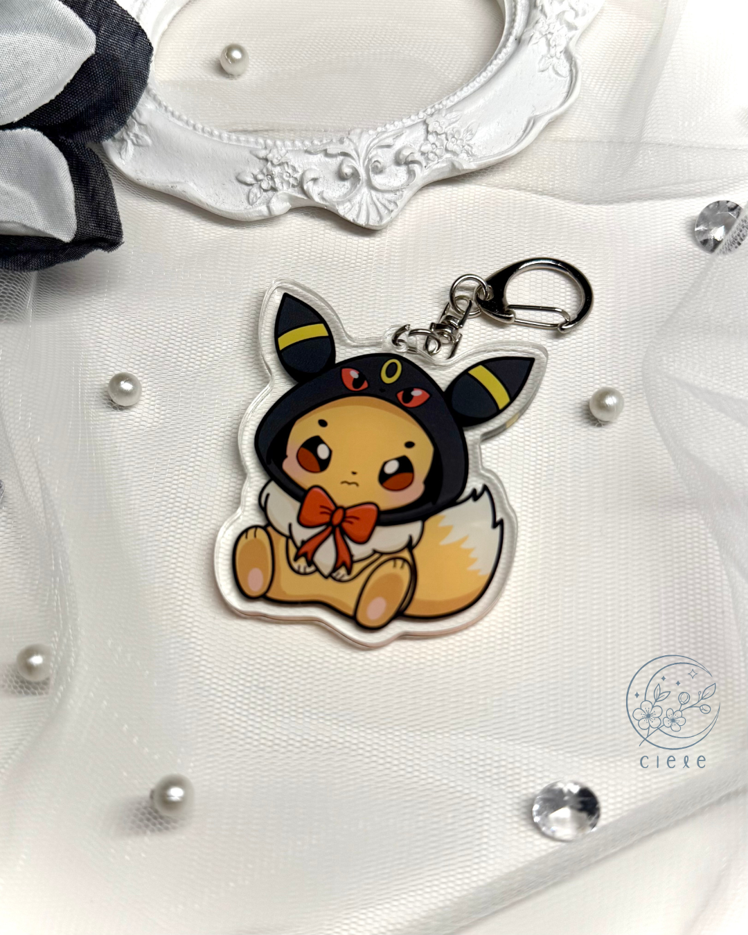 Eeveelution Hoodie Keychain Charm