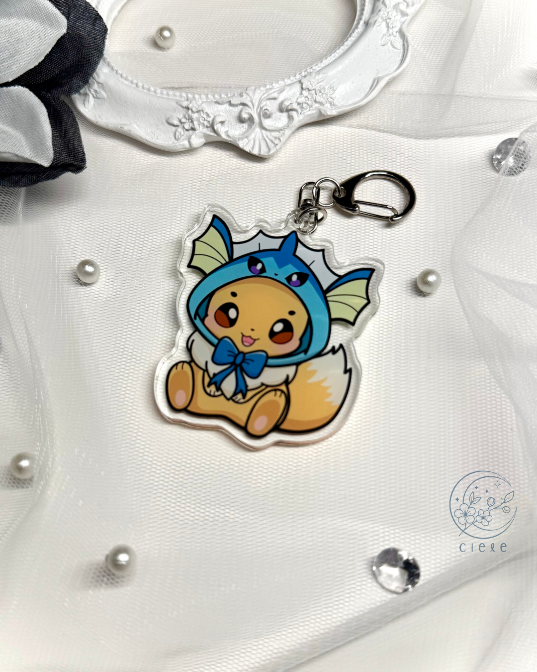 Eeveelution Hoodie Keychain Charm