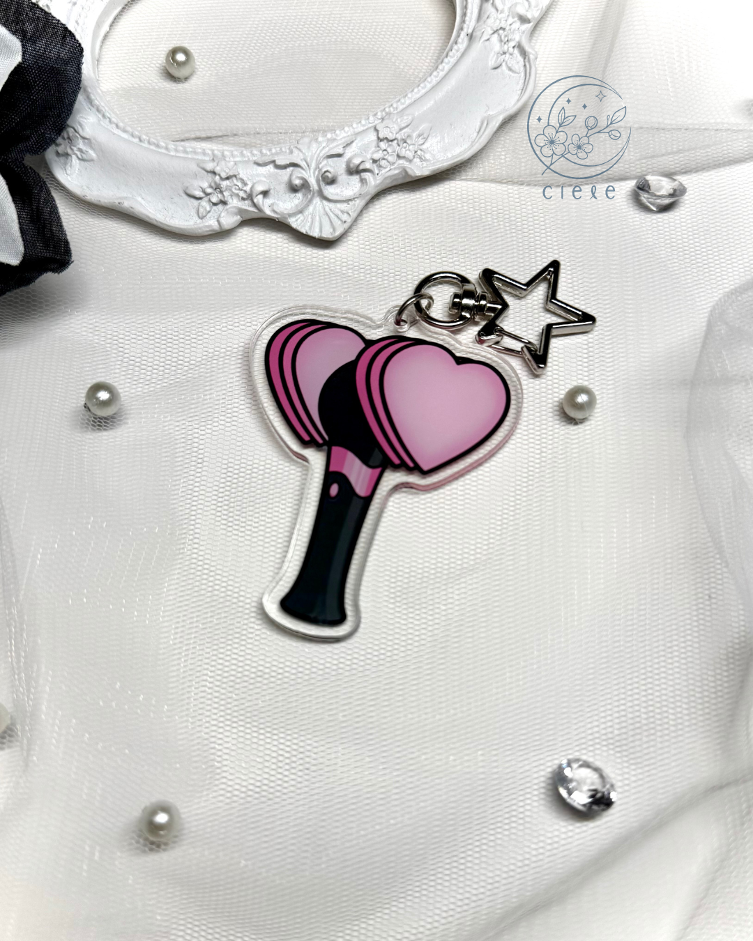 K-Pop Lightstick Keychain Charm