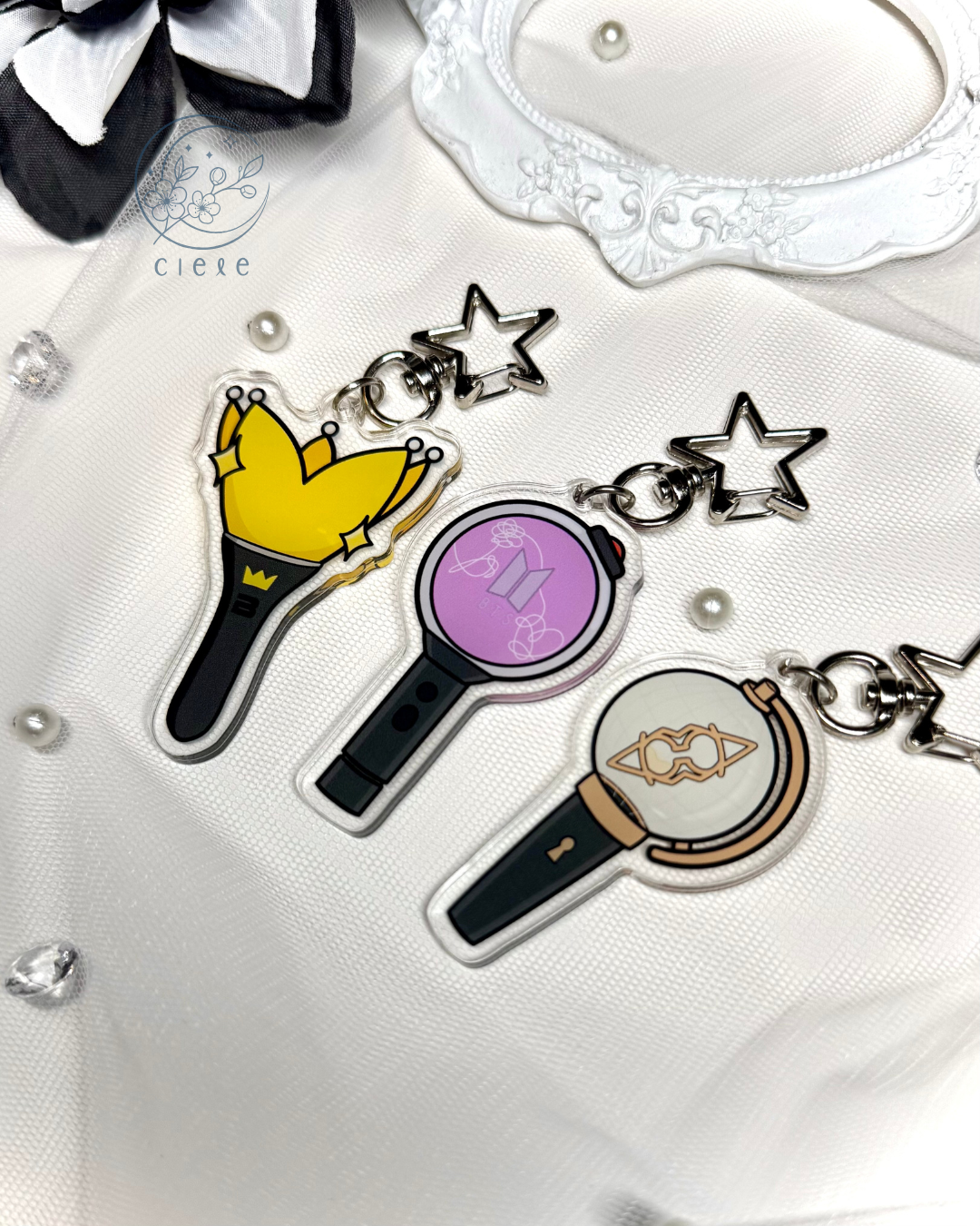 K-Pop Lightstick Keychain Charm