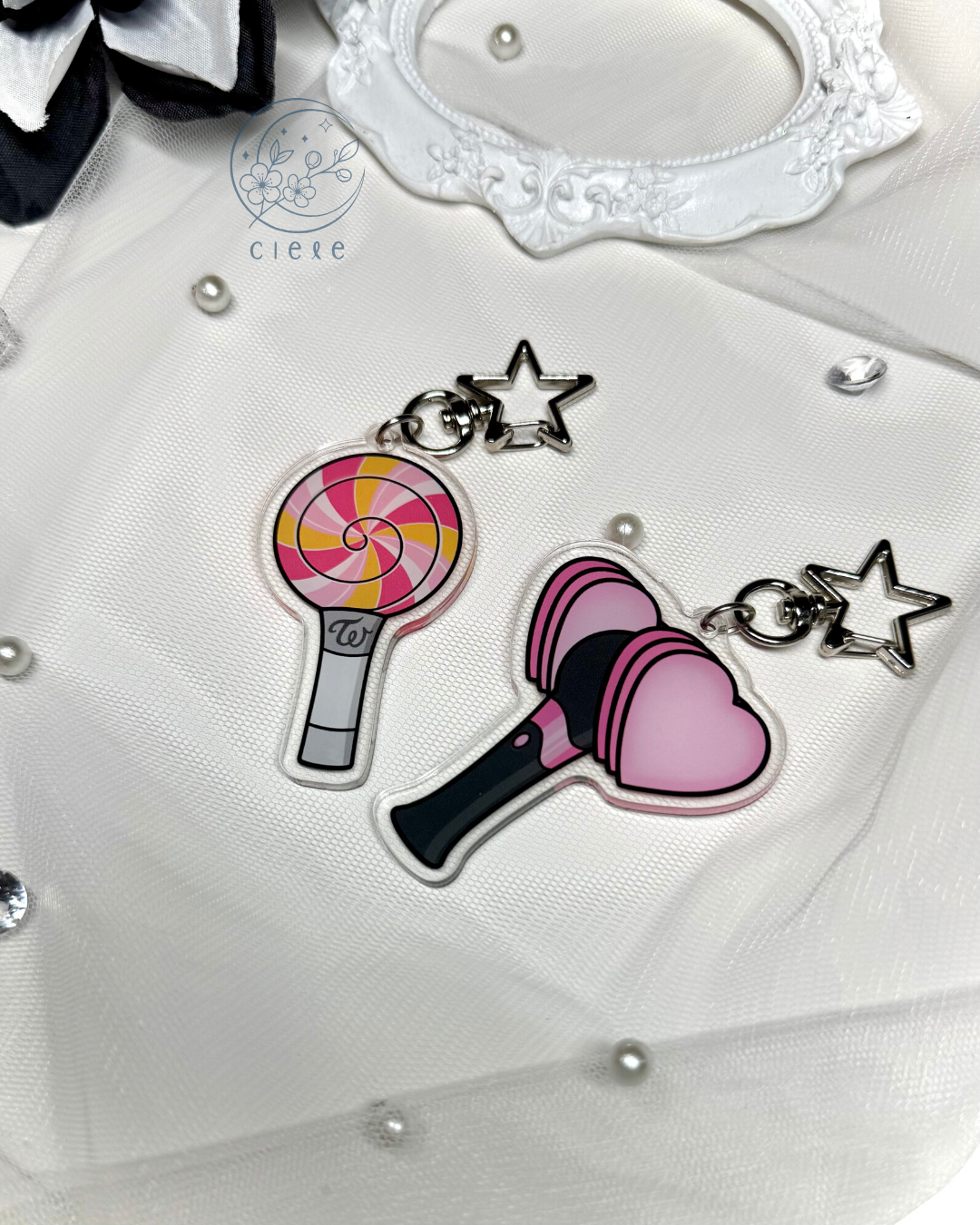 K-Pop Lightstick Keychain Charm